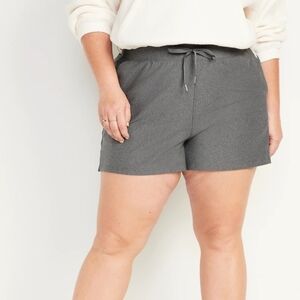 Old Navy High-Waisted PowerSoft Loose Shorts Heather Grey BNWT 4X
